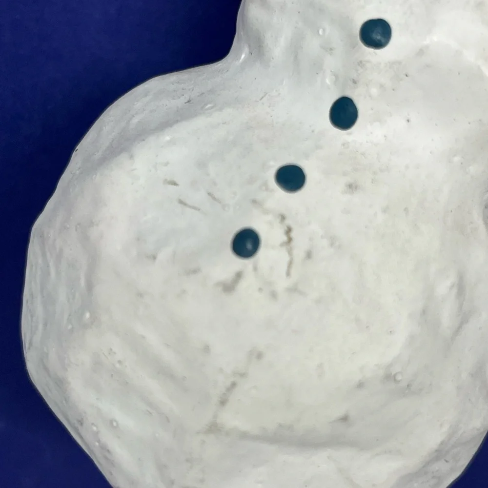 Crate & Barrel Paper Machete Snowman ornament